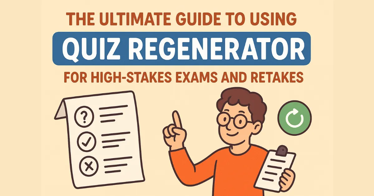 The Ultimate Guide to Using Quiz Regenerator for High-Stakes Exams and Retakes