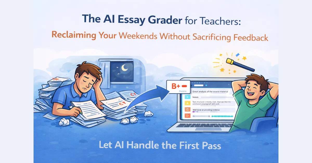 The AI Essay Grader for Teachers: Reclaiming Your Weekends Without Sacrificing Feedback