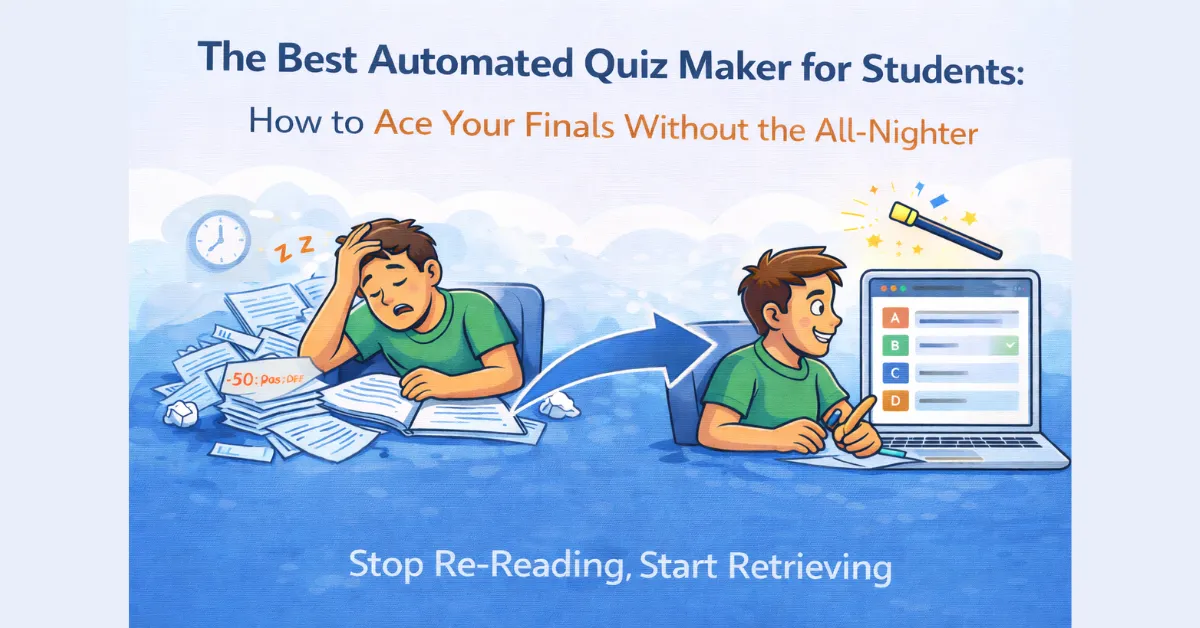 The Best Automated Quiz Maker for Students: How to Ace Your Finals Without the All-Nighter