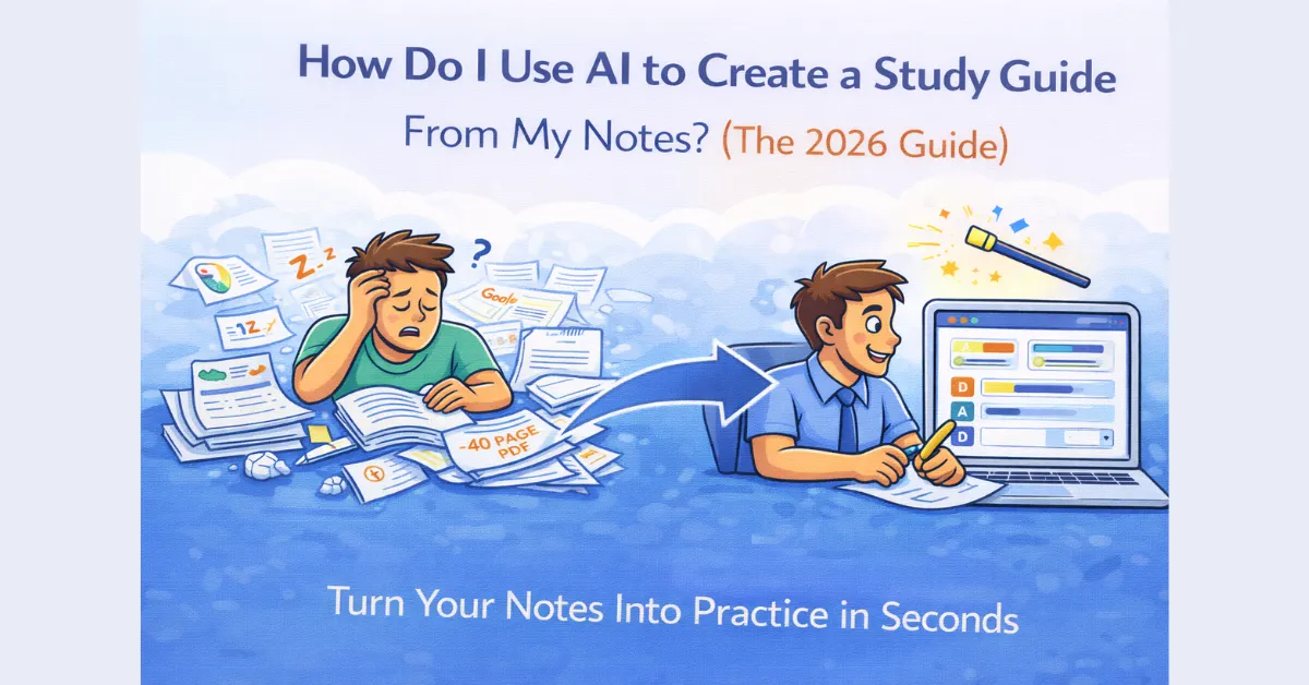 How Do I Use AI to Create a Study Guide From My Notes? (The 2026 Guide)